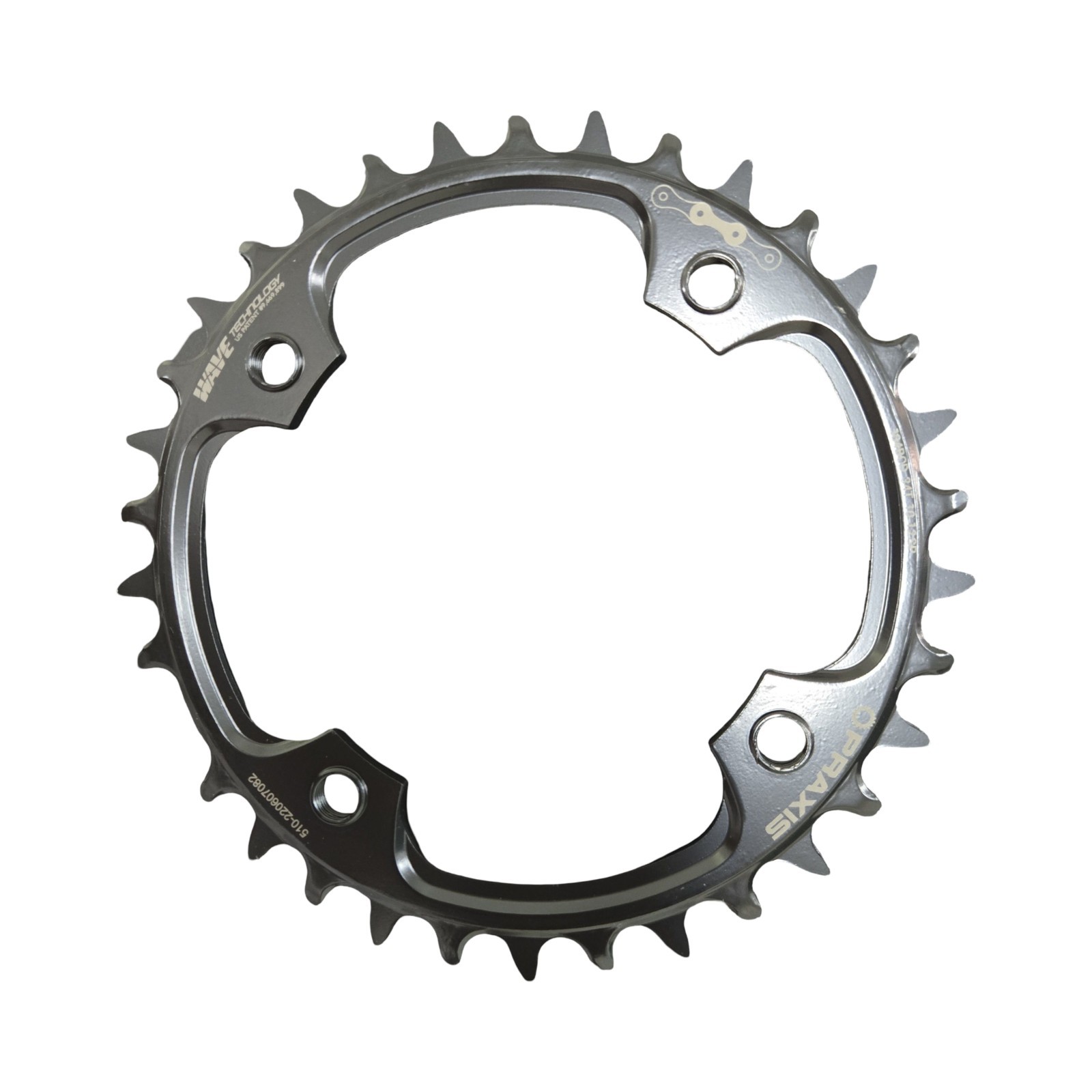 Praxis Works Steel eMTB Chainring 34t 104BCD 4-Arm 10 11 12 Speed Fit Shimano