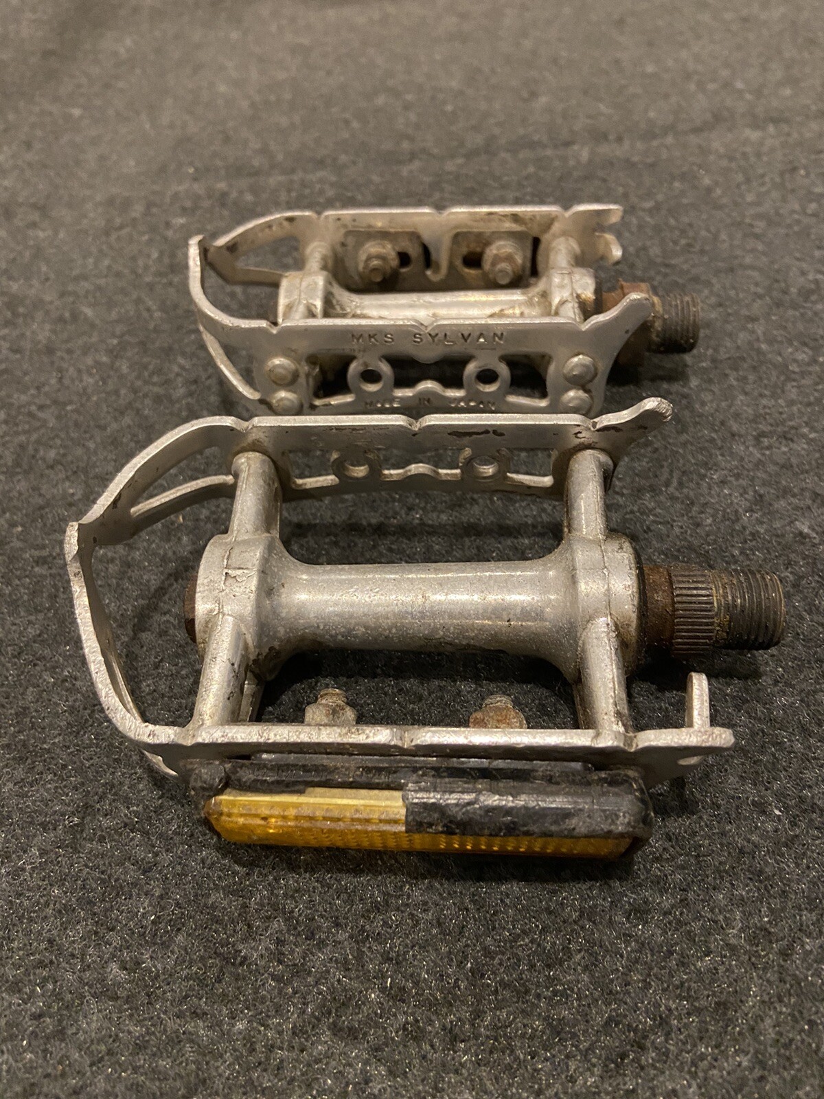 Vintage MKS Sylvan SY-1 Pedals Fixie Touring Road Commuting Made in Japan 9/16