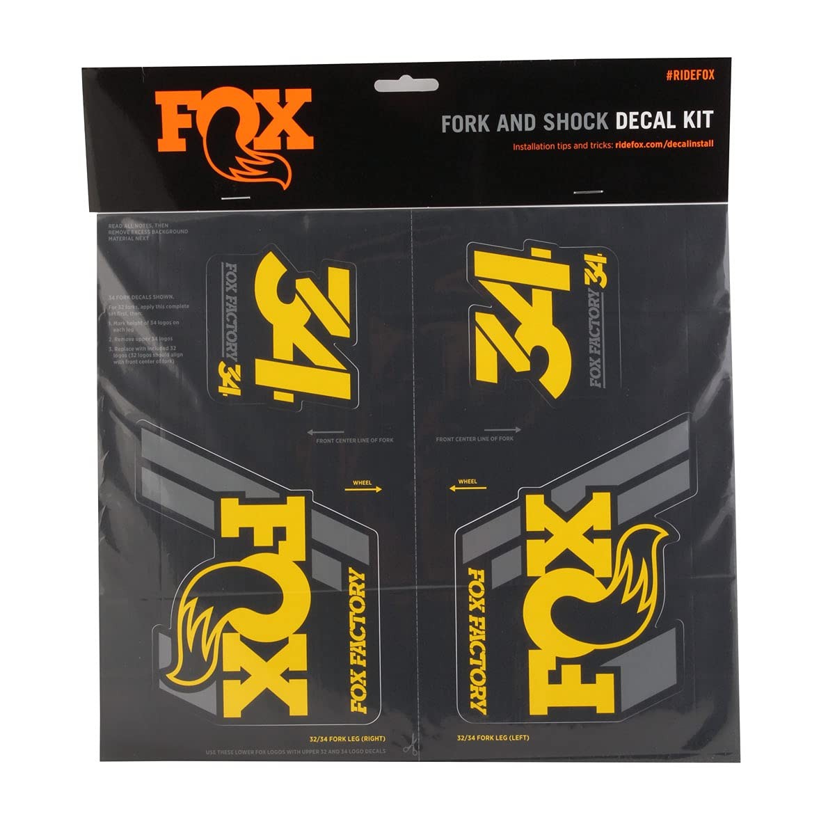 Fork & Shock Decal Kit