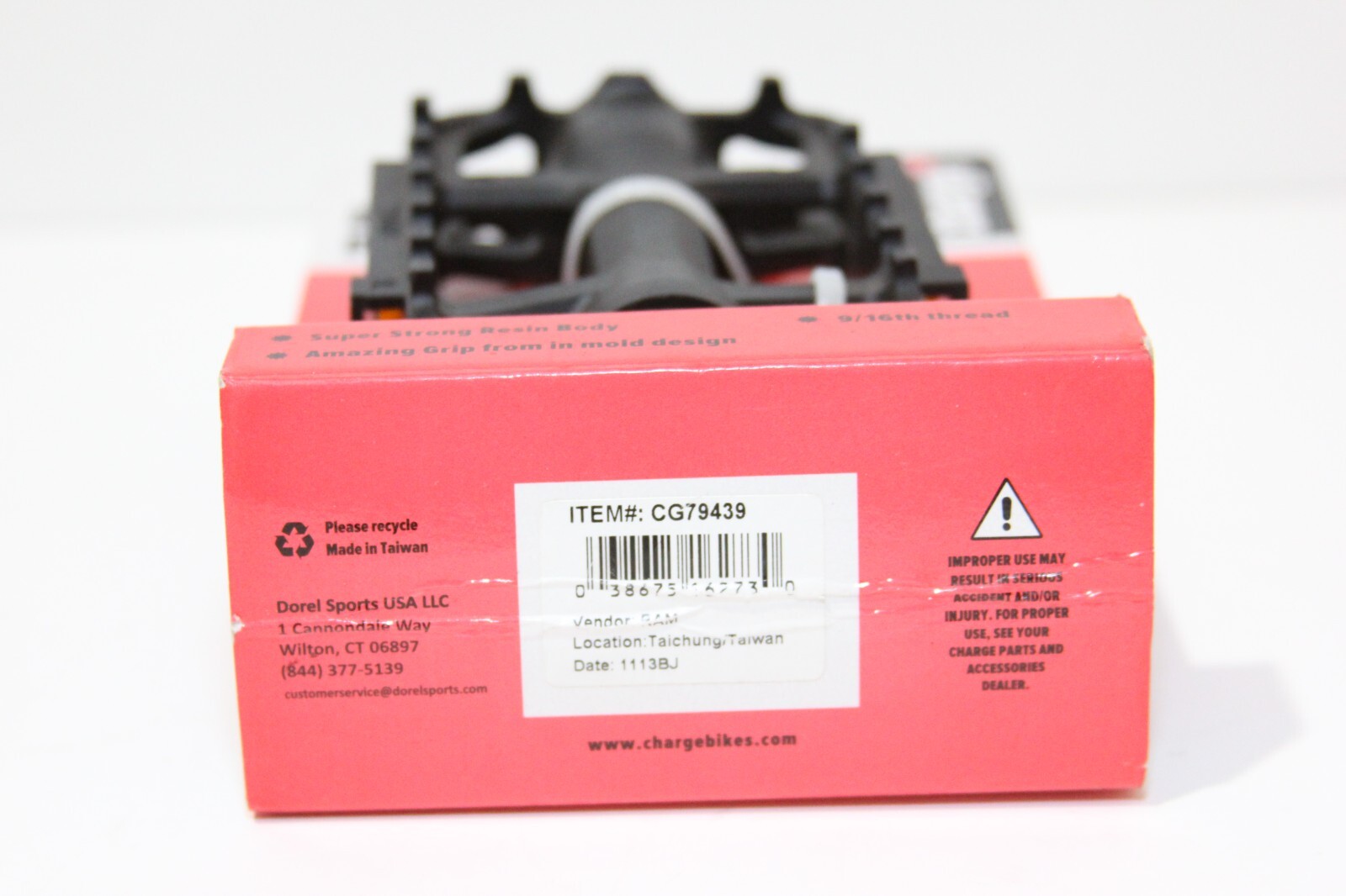 CHARGE BIKES Set Replacement Bicycle Pedals – Fits 9/16″ Threads