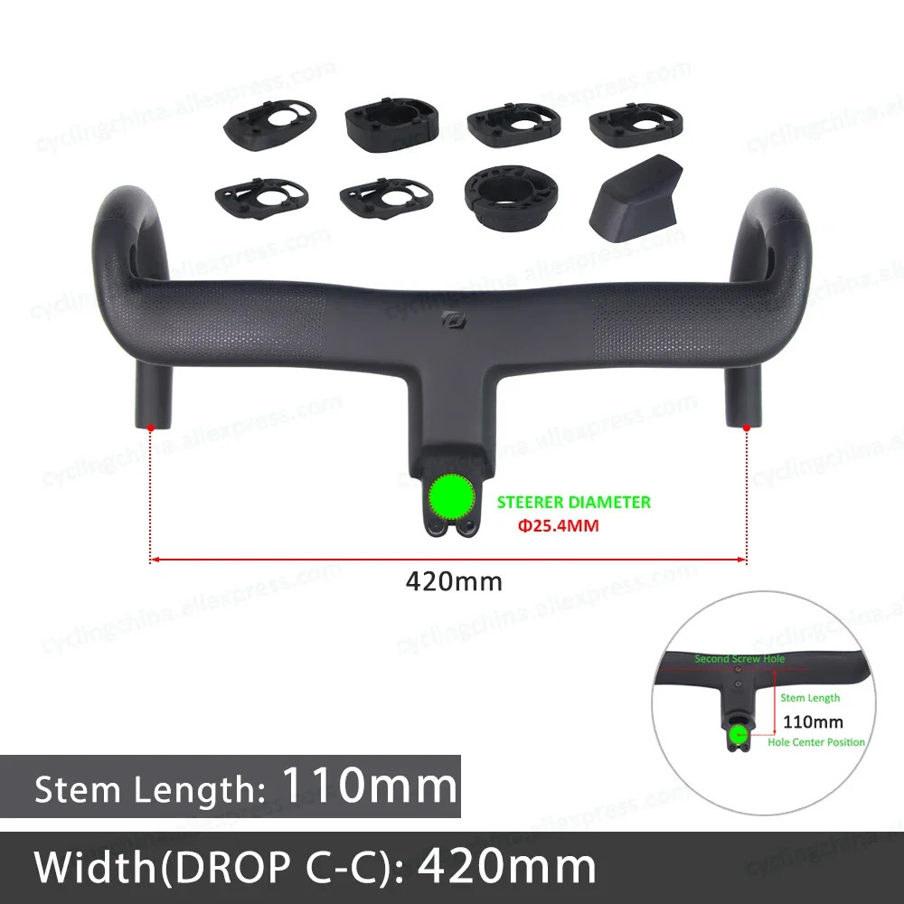 Syncros Creston IC SL Bicycle Aero Bar Diameter 25.4mm with Integrated Cables