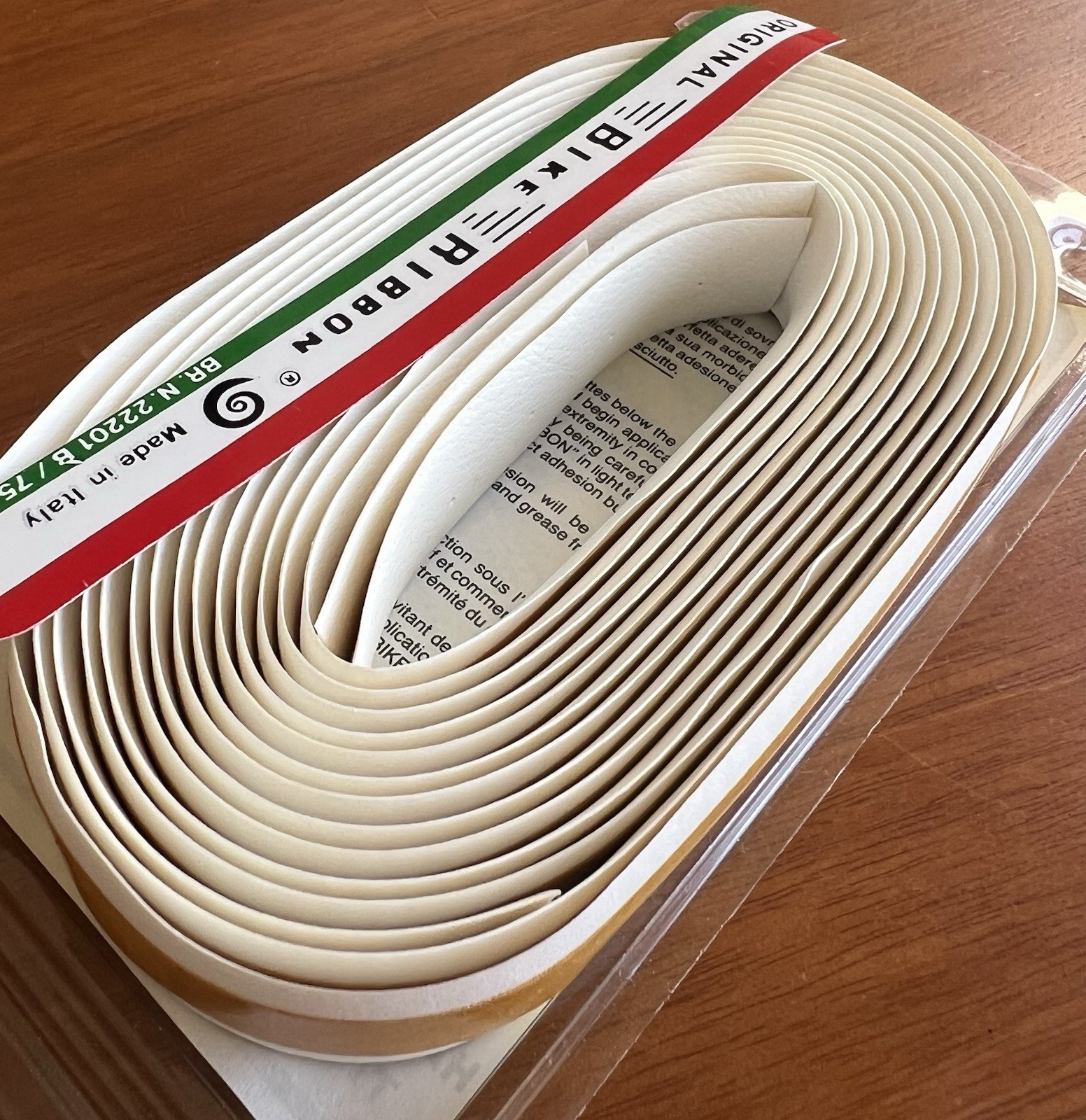 NEW/NOS Vintage Ambrosio Bike Ribbon Handlebar Tape – White