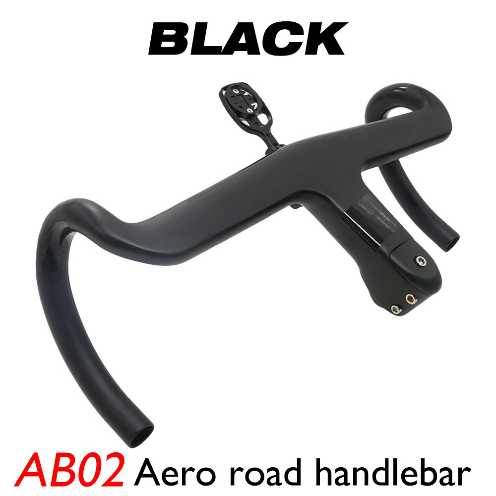 Carbon Integrated Aero Road Bike Drop Bar 7 Degree Flare Bicycle Handlebar