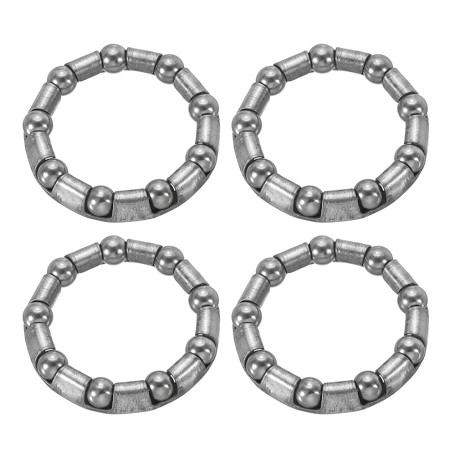 Bike Ball Crank Bearing 31mm x 9 Balls, 4 Pack Bicycle Bearings, Silver
