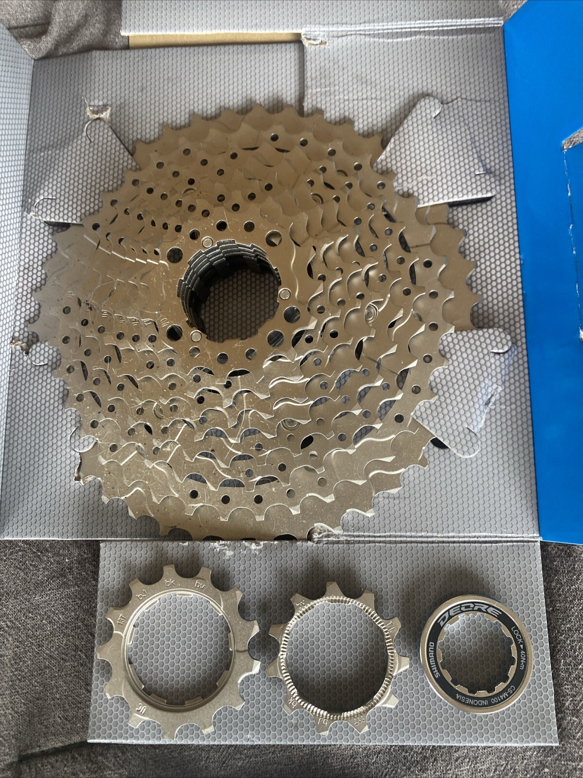 SHIMANO Deore CS-M4100-10 Cassette – 10-Speed, 11-42t, Silver