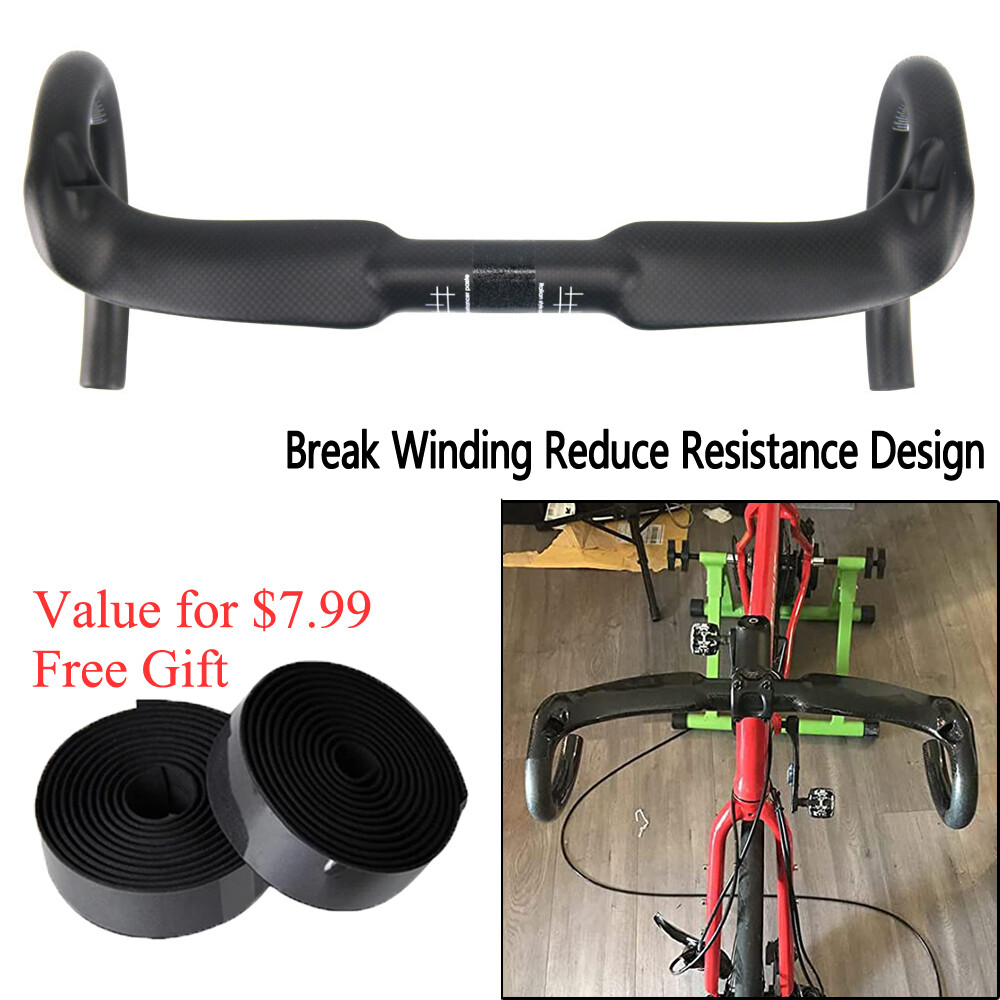 31.8 Road Carbon Handlebar Break Winding Reduce Resistance Drop Bar Handle Bars