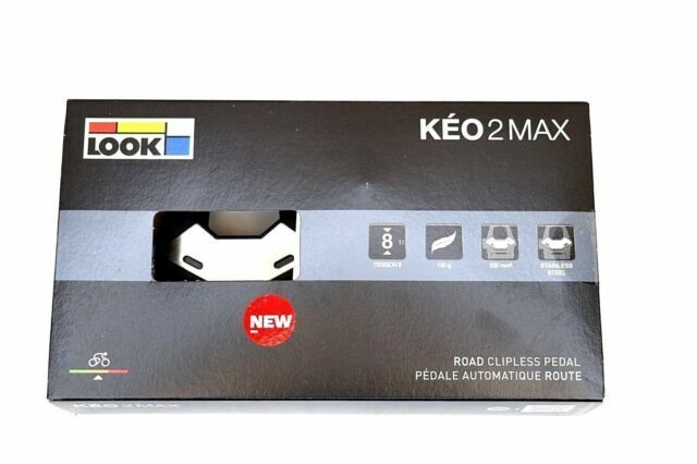 Look Keo 2 Max Road Clipless Pedals – Black. No Cleats