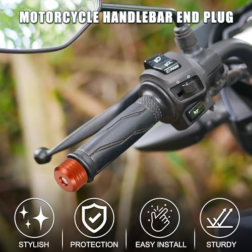Motorcycle Handlebar End Plug Aluminum Alloy 18mm-20mm 0.71″-0.79″ Fashionable