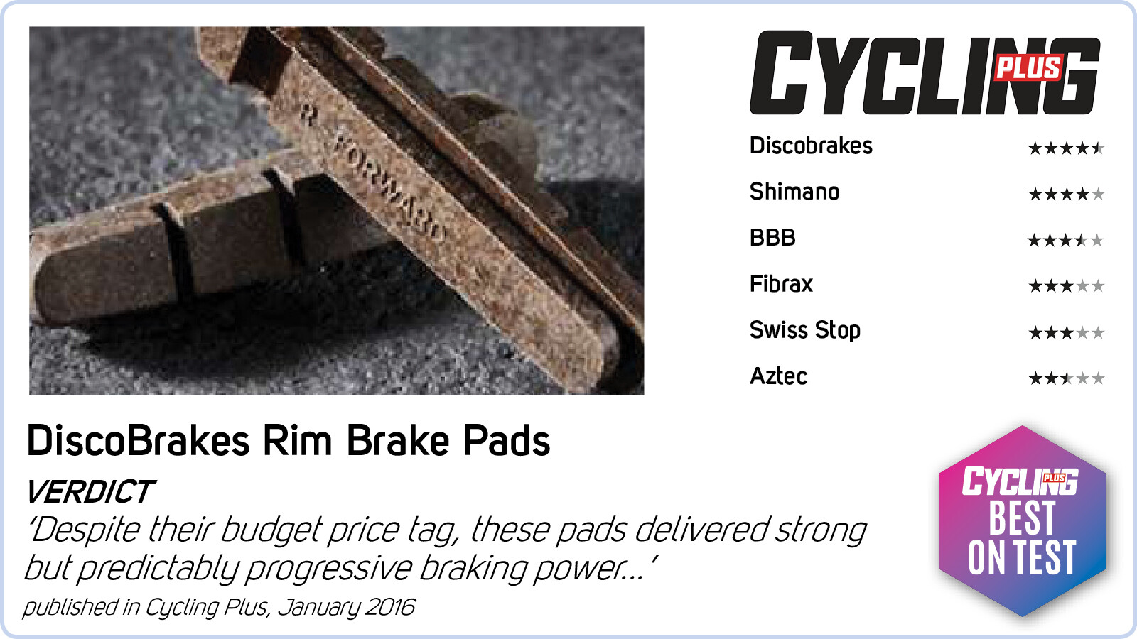 V Brake Pads Suitable For Shimano SRAM Avid Tektro Diacomp, Length: 55mm, Bike