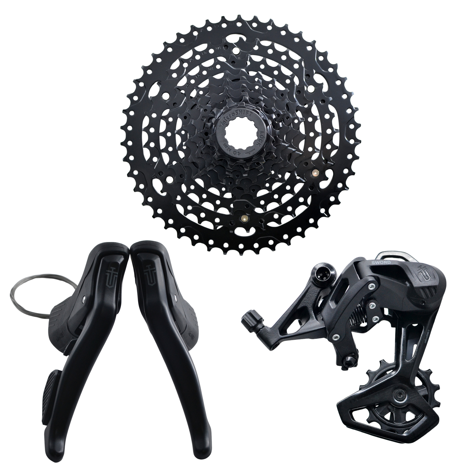 microSHIFT Sword Black 1×9 Speed Gravel Groupset