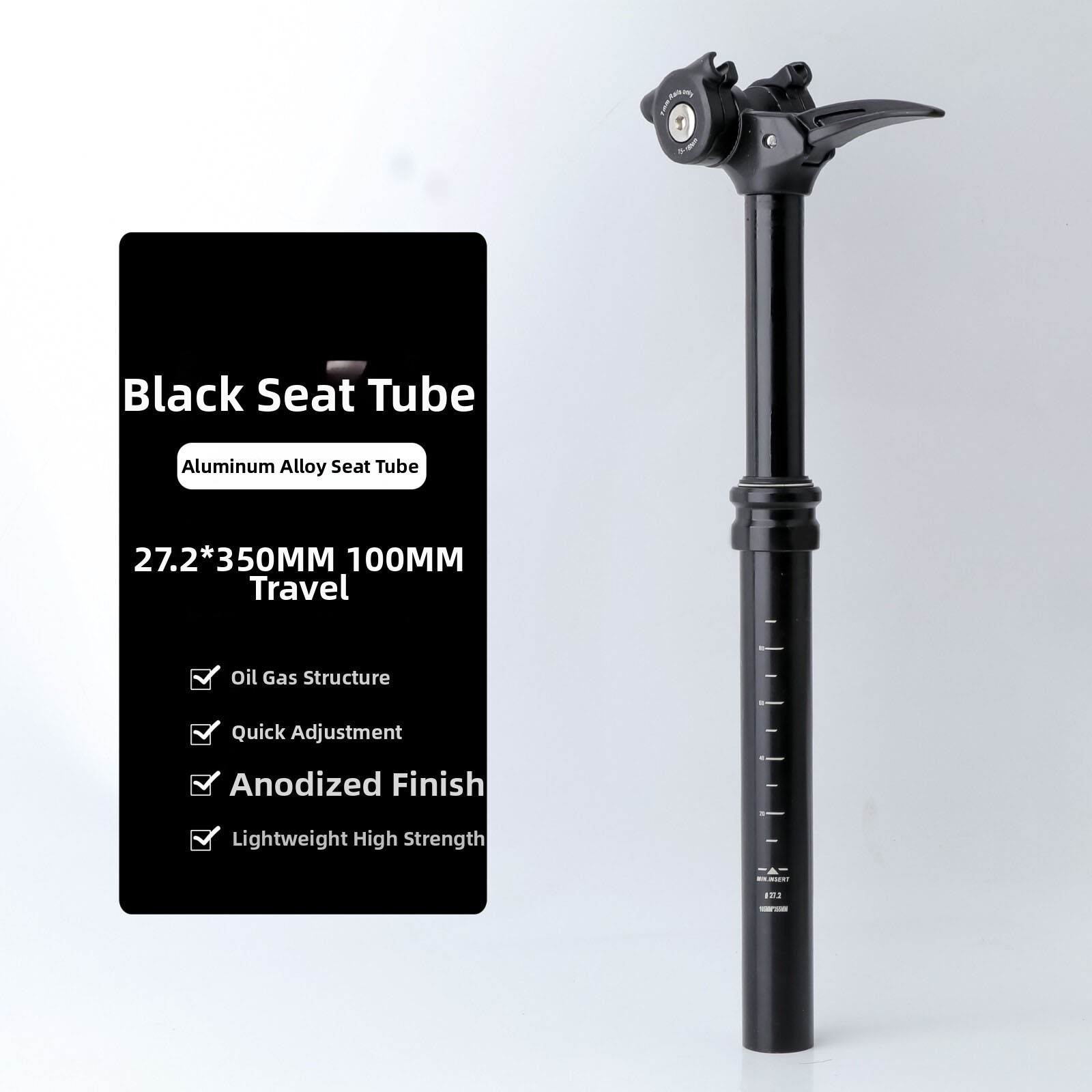 Dropper Post for MTB Hydraulic Control Oil Gas Locking 27.2/30.9/31.6mm Gold