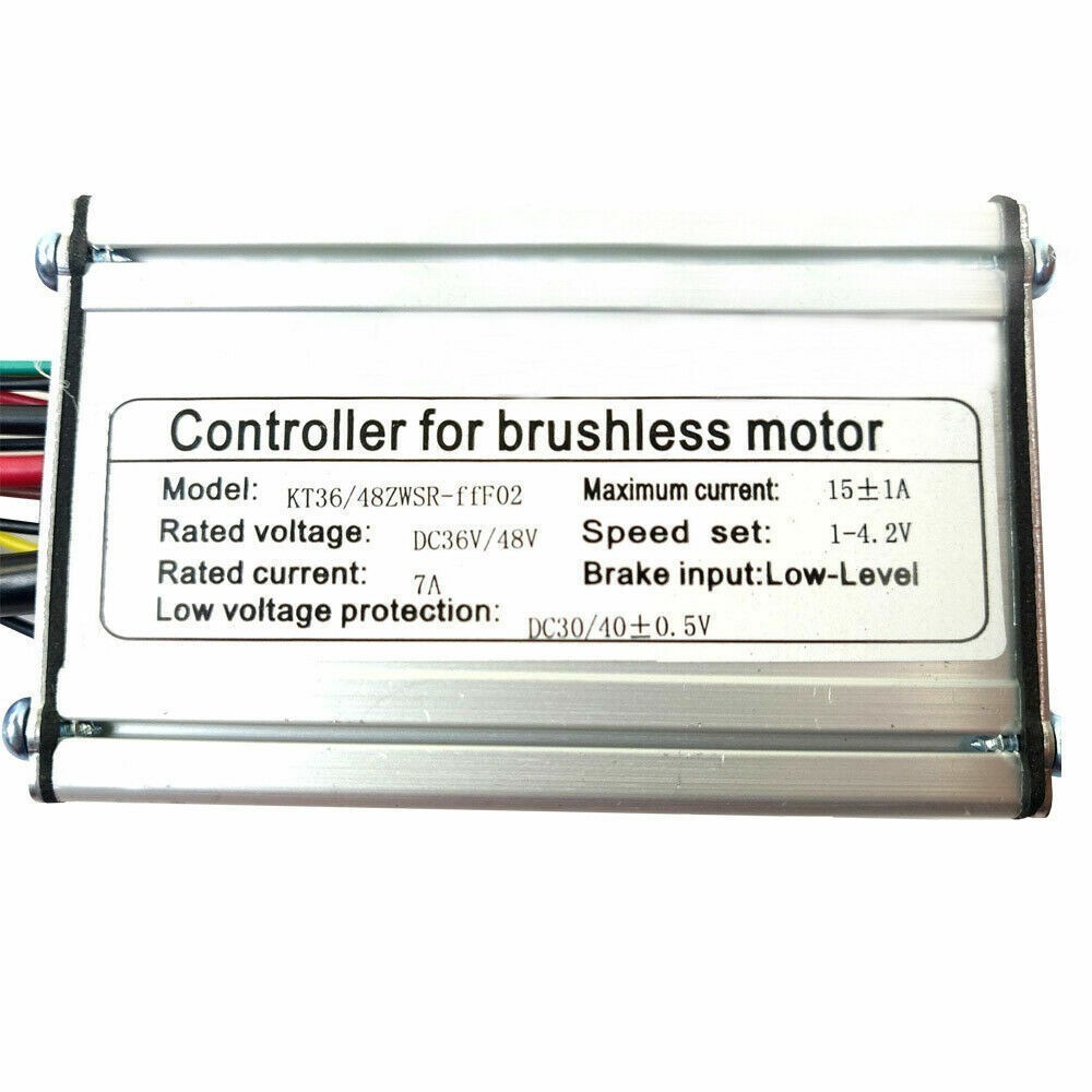 E-bike Controller 36V/48V 15A KT for 250W 350W Brushless Motor US FS