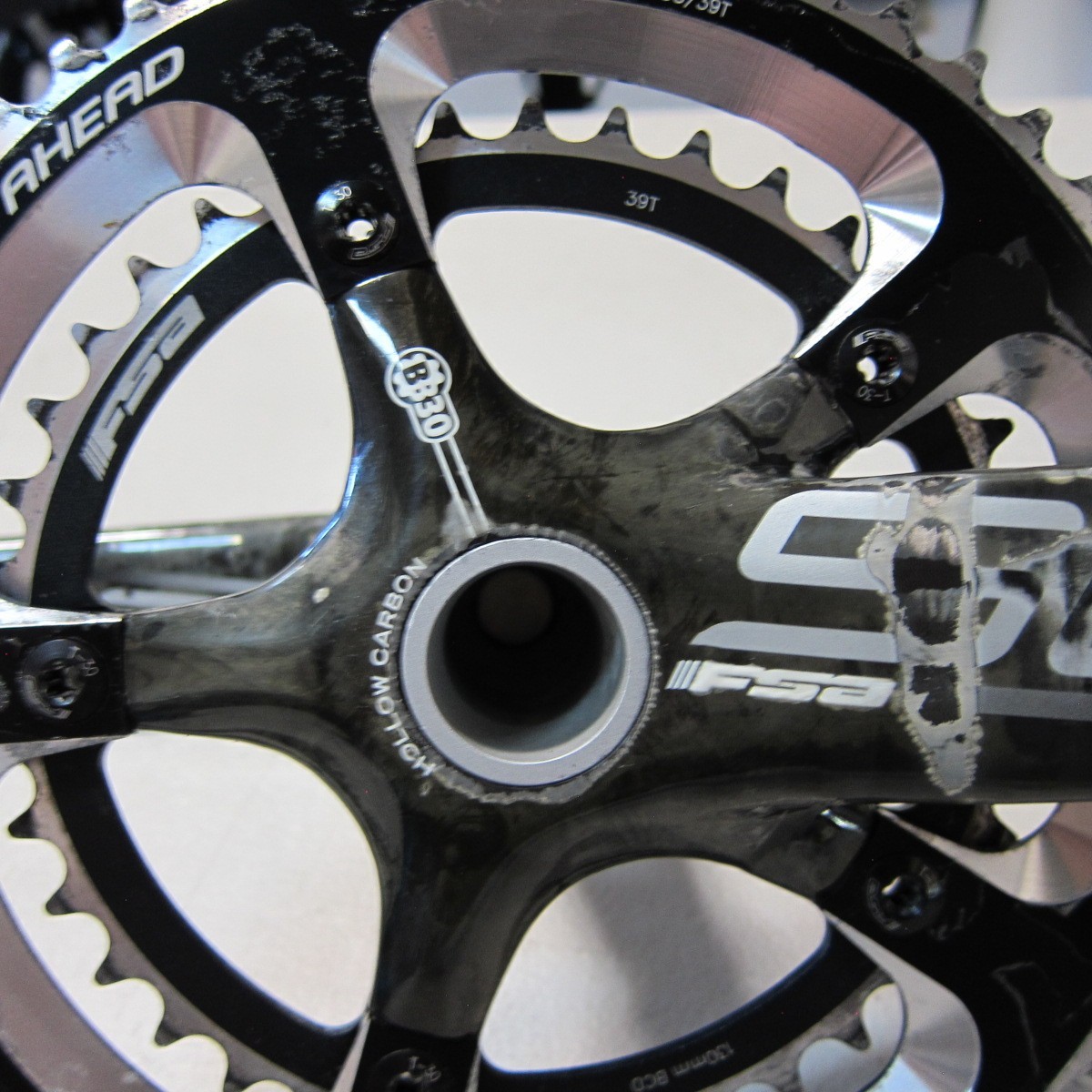 FSA SL-K Light BB30 Hollow Carbon Crankset 10/11 Speed 130bcd 53/39 172.5mm Road