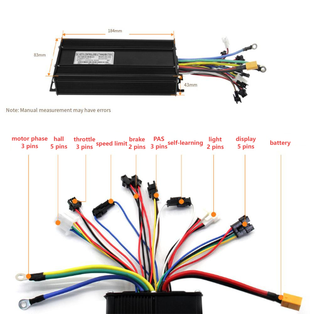 Brushless Controller Scooter Controller 3-mode Controller ABS Plastic Display