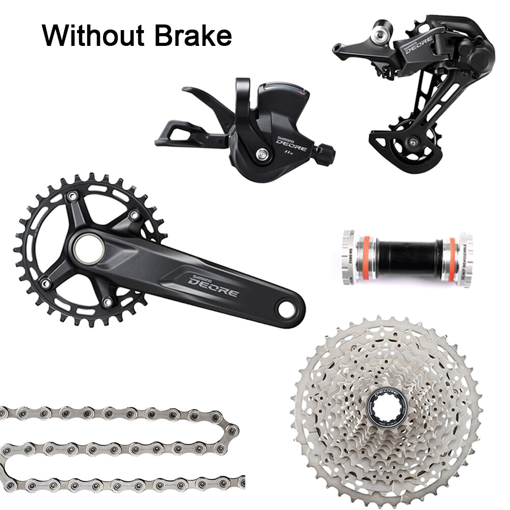 SHIMANO Deore M5100 1X11 Speed MTB Groupset Cassette 11-51T MT200 Brakes Set New