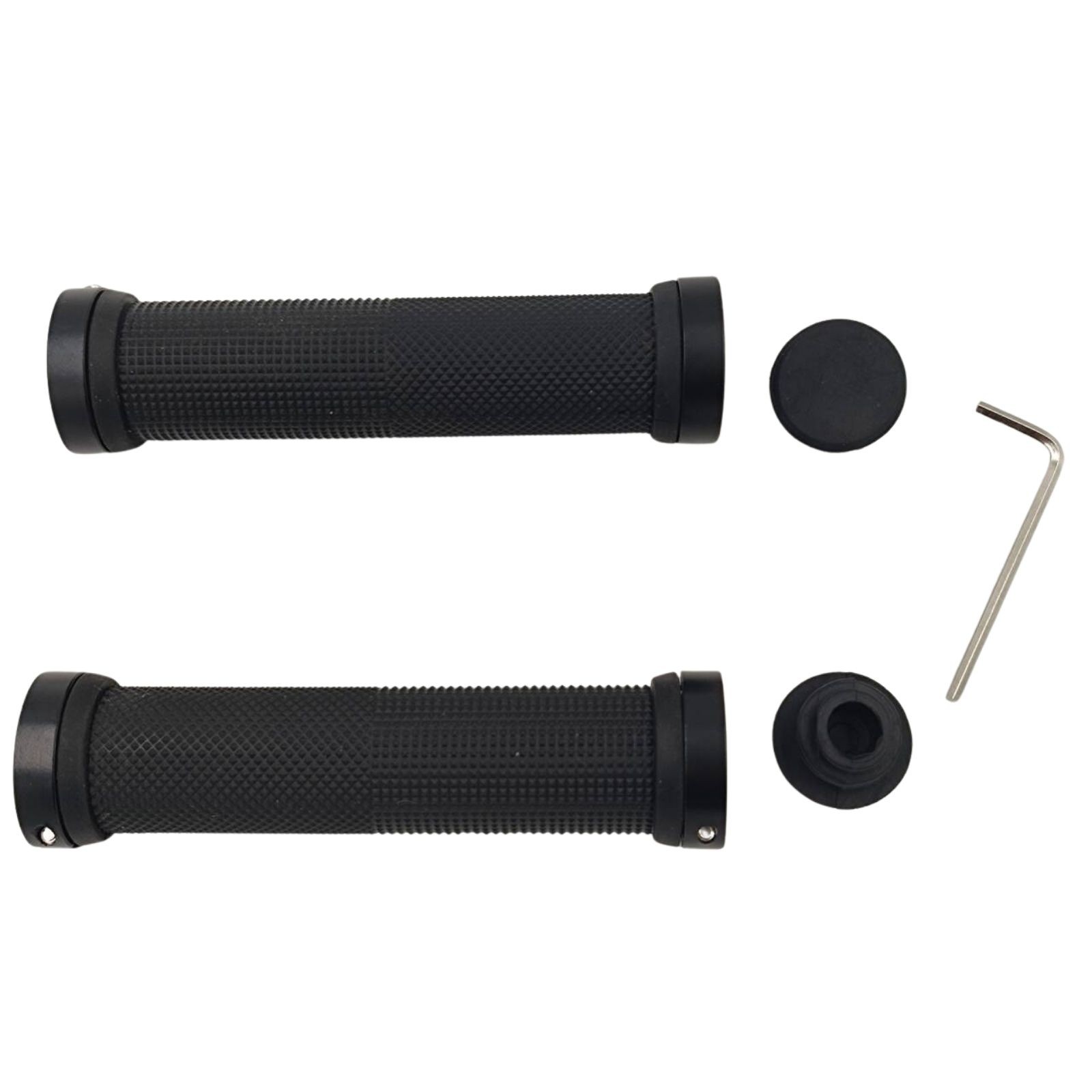 Ergonomic Rubber Bicycle Handlebar MTB Mountain Bike Grips Cycling Lock-On Ends