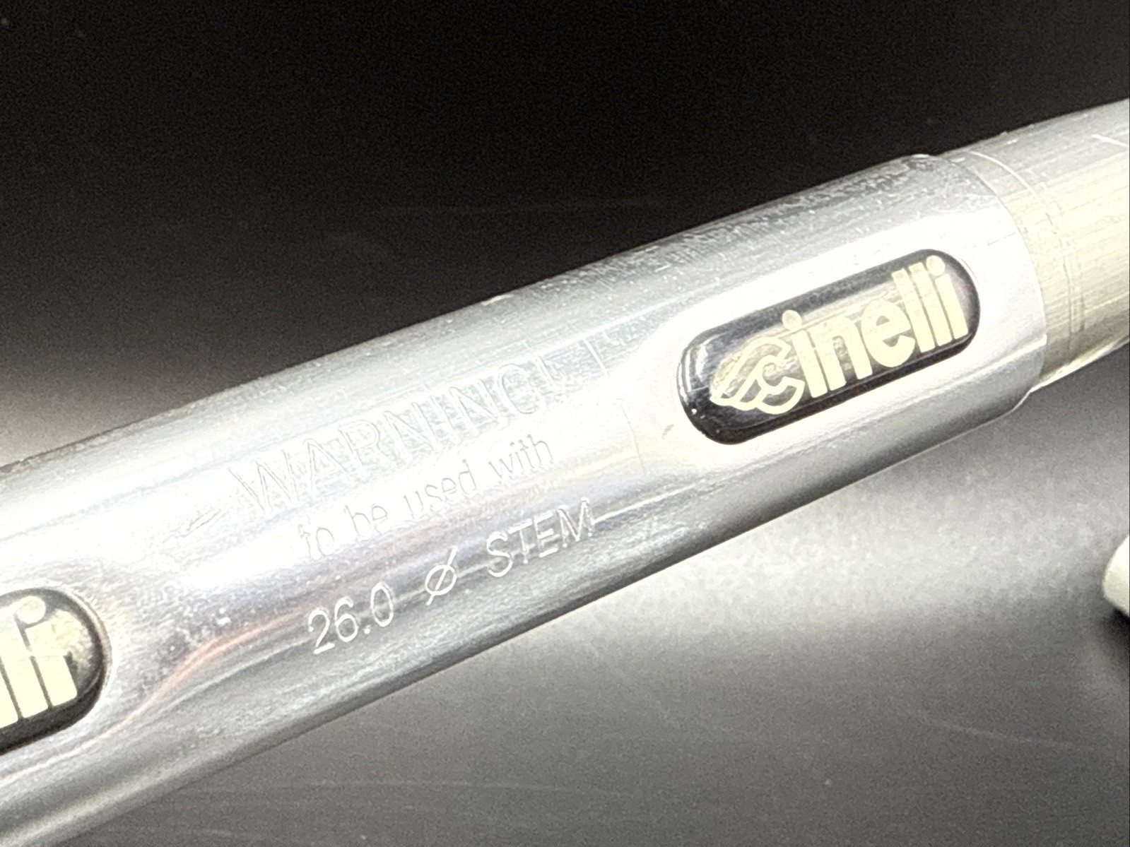 NOS Cinelli TOUCH Ergo Bend Silver 42cm Alloy Drop Handlebar 26.0mm