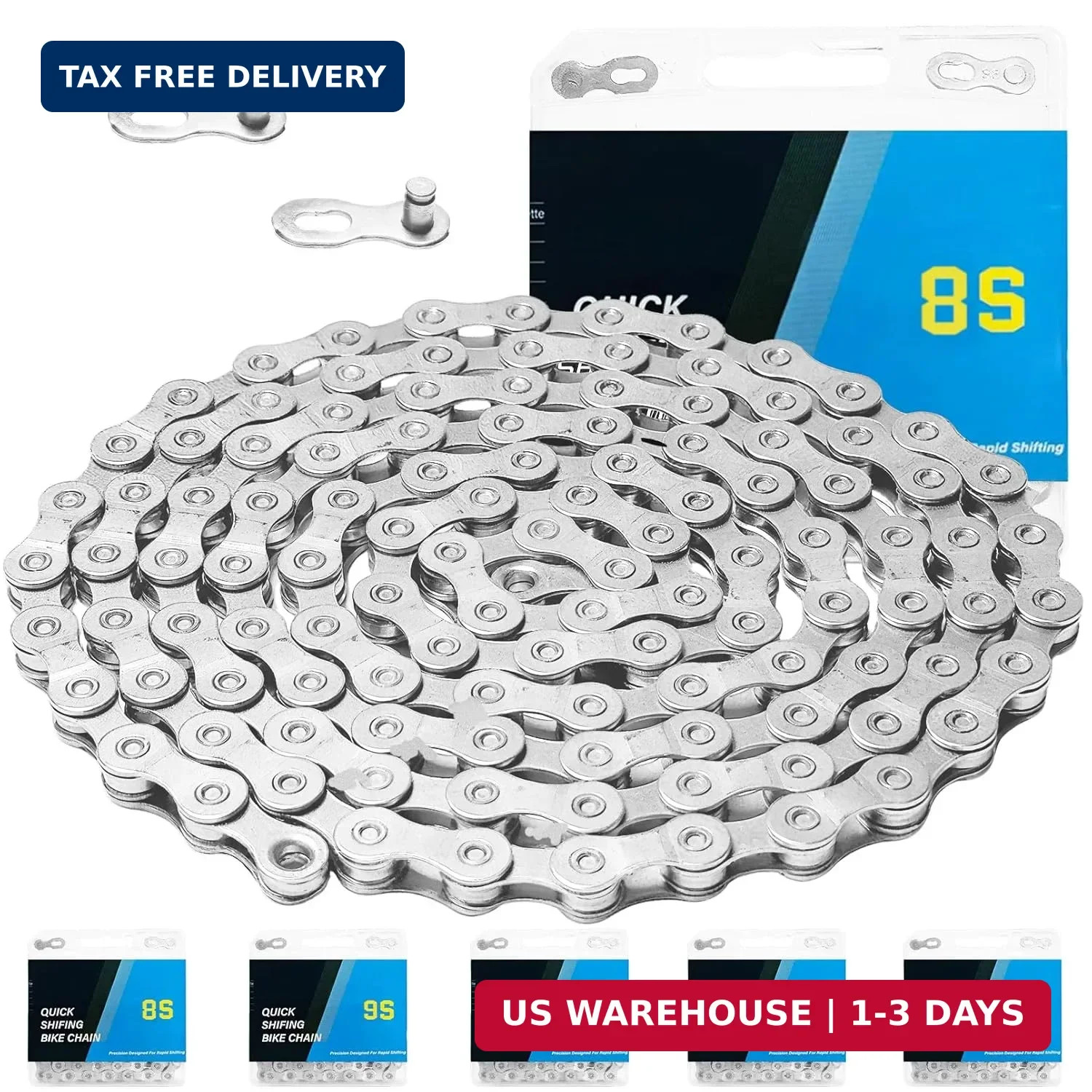 6/7/8/9/10/11/12 Speed Bike Chain – High-Strength, Durable & Smooth-Shifting for