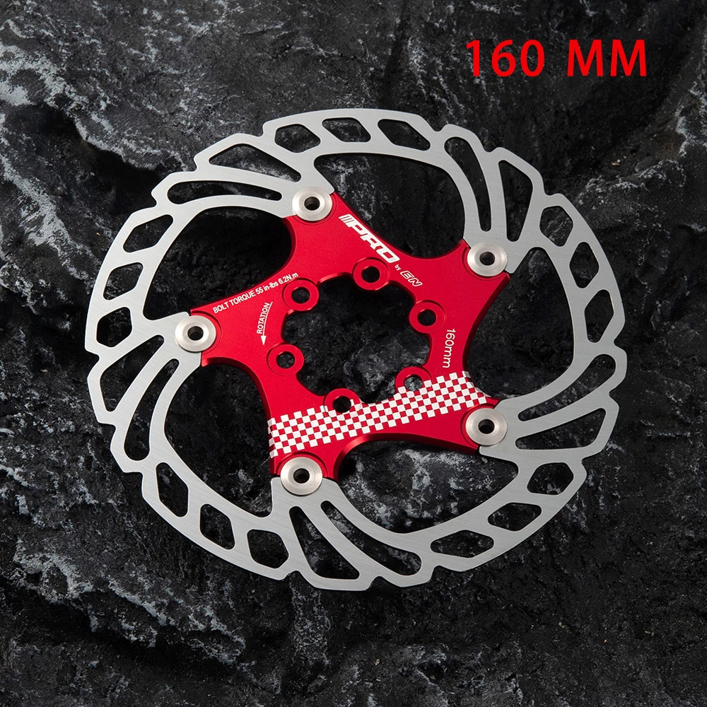 IIIPRO Bicycle Disc Brake Rotor 140MM 160MM Floating Thickened Anodized Cooling