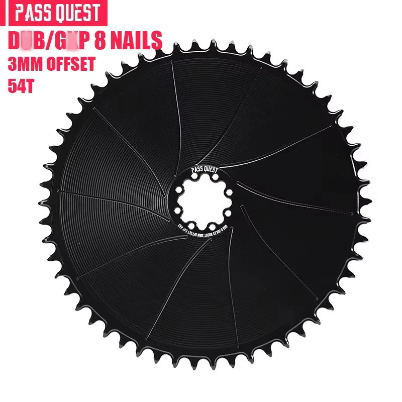 3mm Offest 8-Bolt Chainring Narrow Wide Direct Mount Closed Disc 38-54T Sprocket