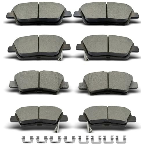 D1444 D1445 8pcs Ceramic Front Rear Brake Pads With Clips Fit For Hyundai