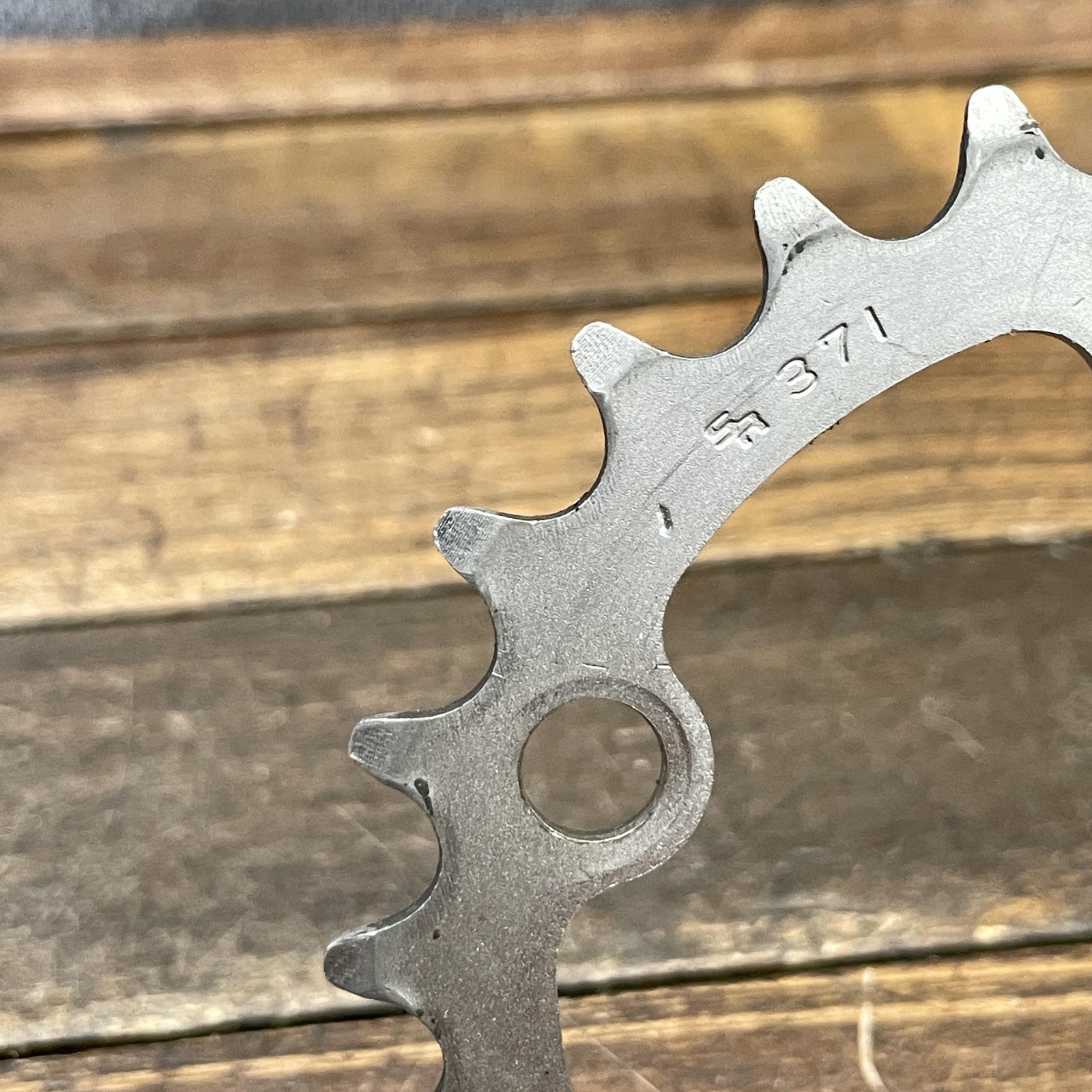 Vintage Sakae Ninja 24T Inner Chainring 74 BCD 5-Arm Silver Steel MTB GRanny