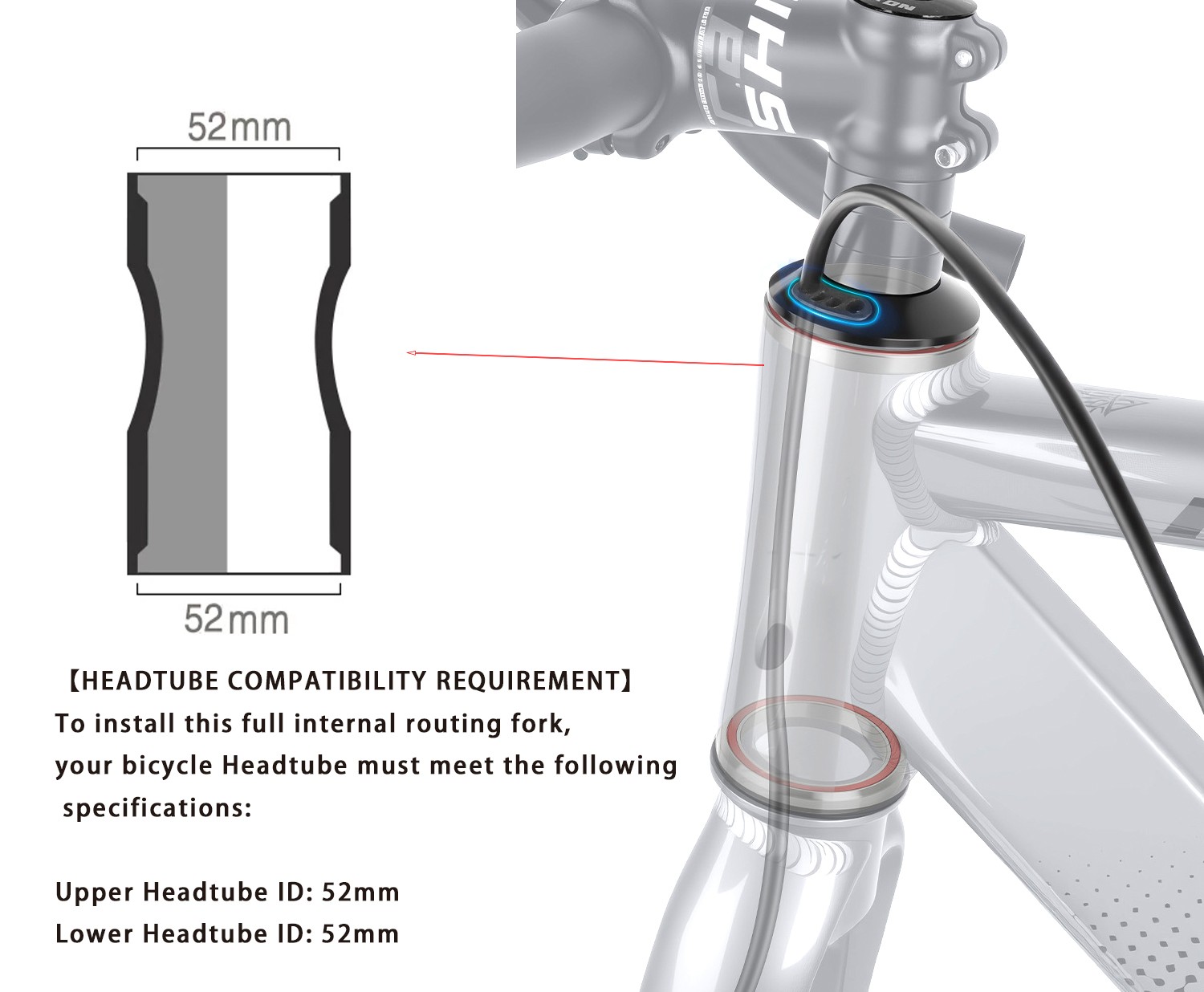 700C x (18-32C) carbon 1 1/8 to 1 1/2 tapered road bike fork 12mm Thru Axle Disc