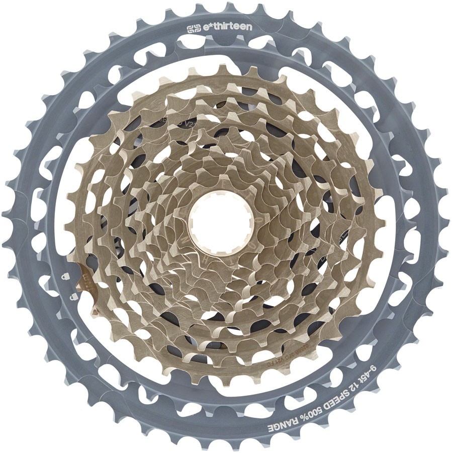 E.13 E*thirteen Helix Race 12 speed Gravel Mountain Bike Cassette E13 Grey 9-45t