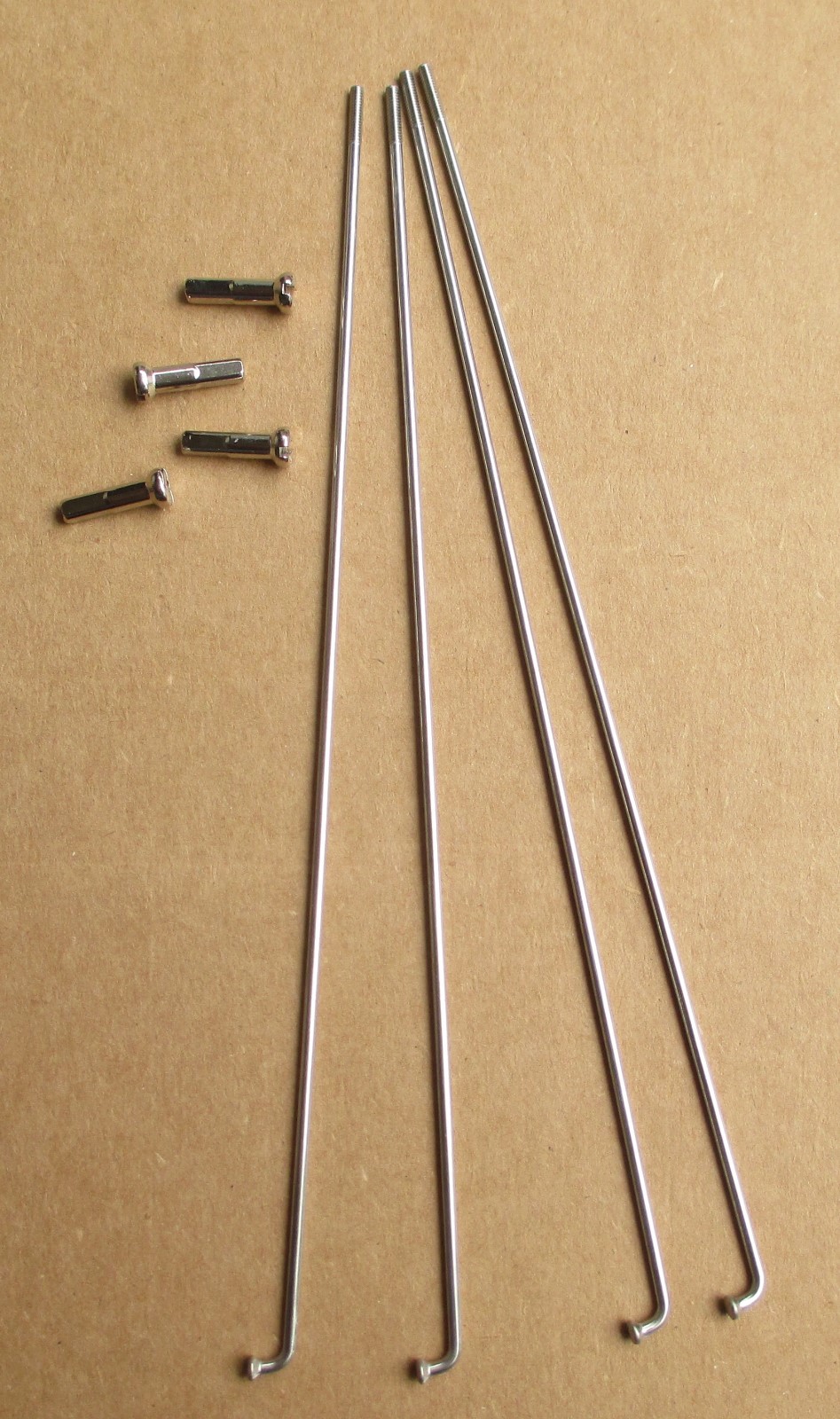 Bicycle Spokes 14g Stainless Steel with Nipples Silver Various Sizes Sold by 4’s