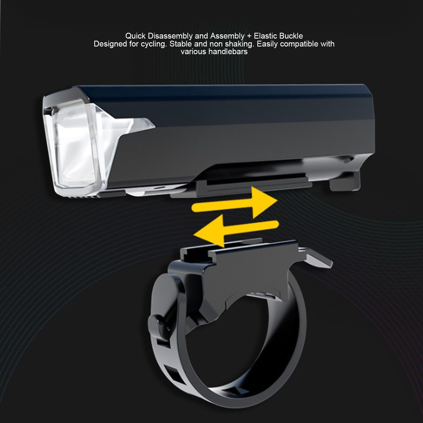 Front Light for Bikes with Auto Sensor LCD Display 5 Modes Water Resistant