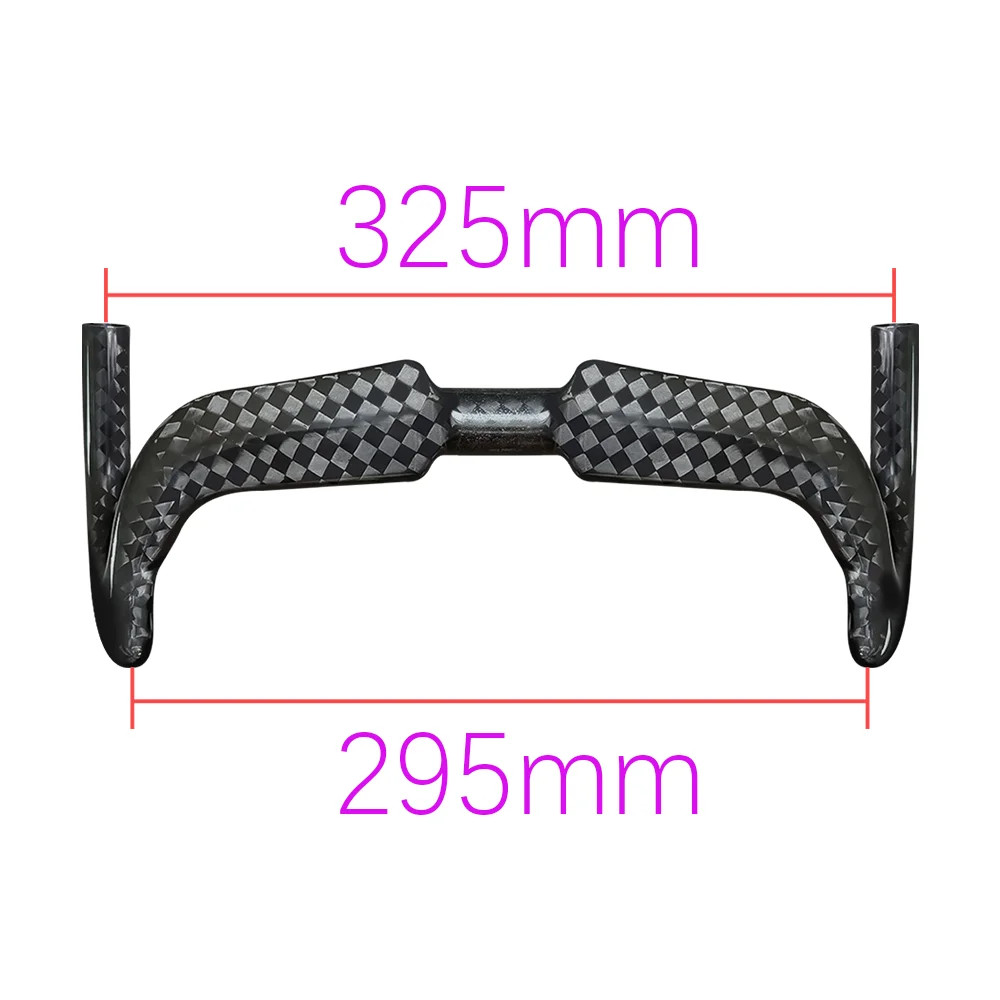 Road Bicycle Carbon Aerodynamics Handlebar Fixed 31.8mm 325-405mm Matte Bent Bar