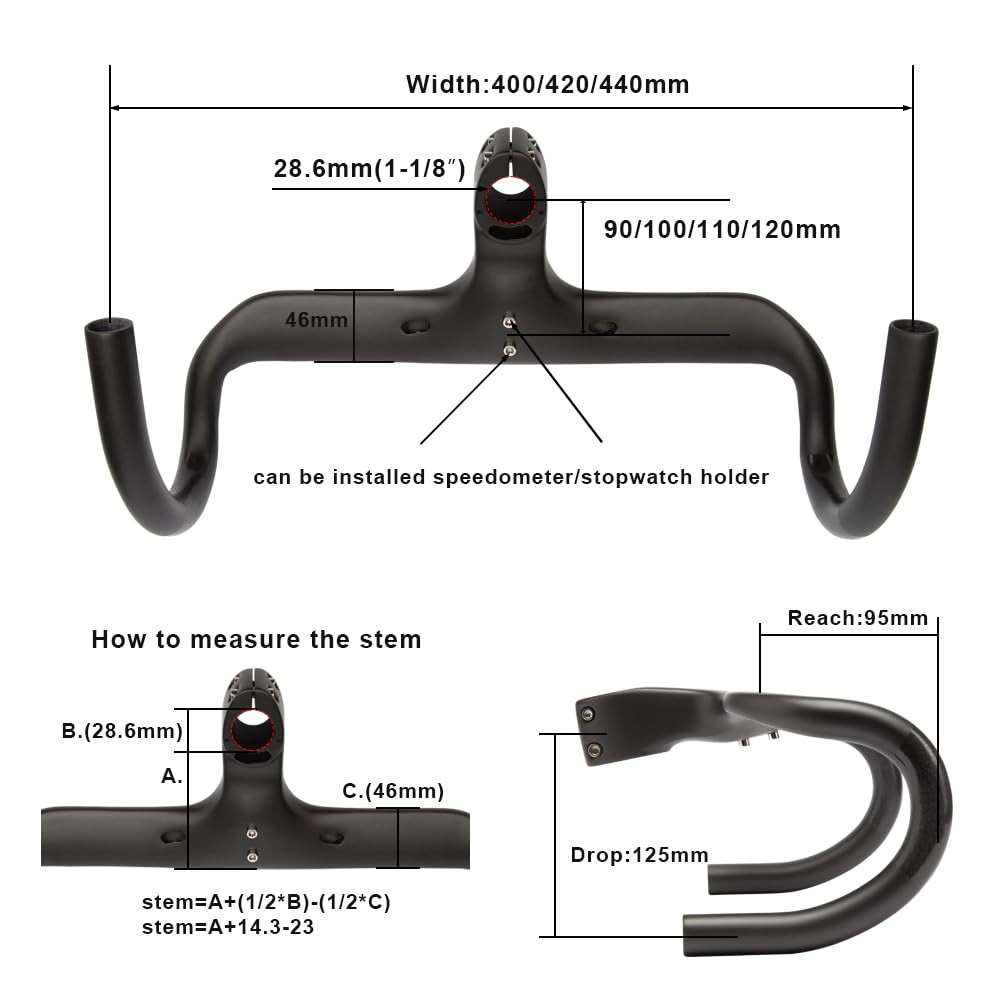 Rxl Sl Integrated Bicycle Handlebar 90Mm Road Bike Integrated Handlebars Carbon