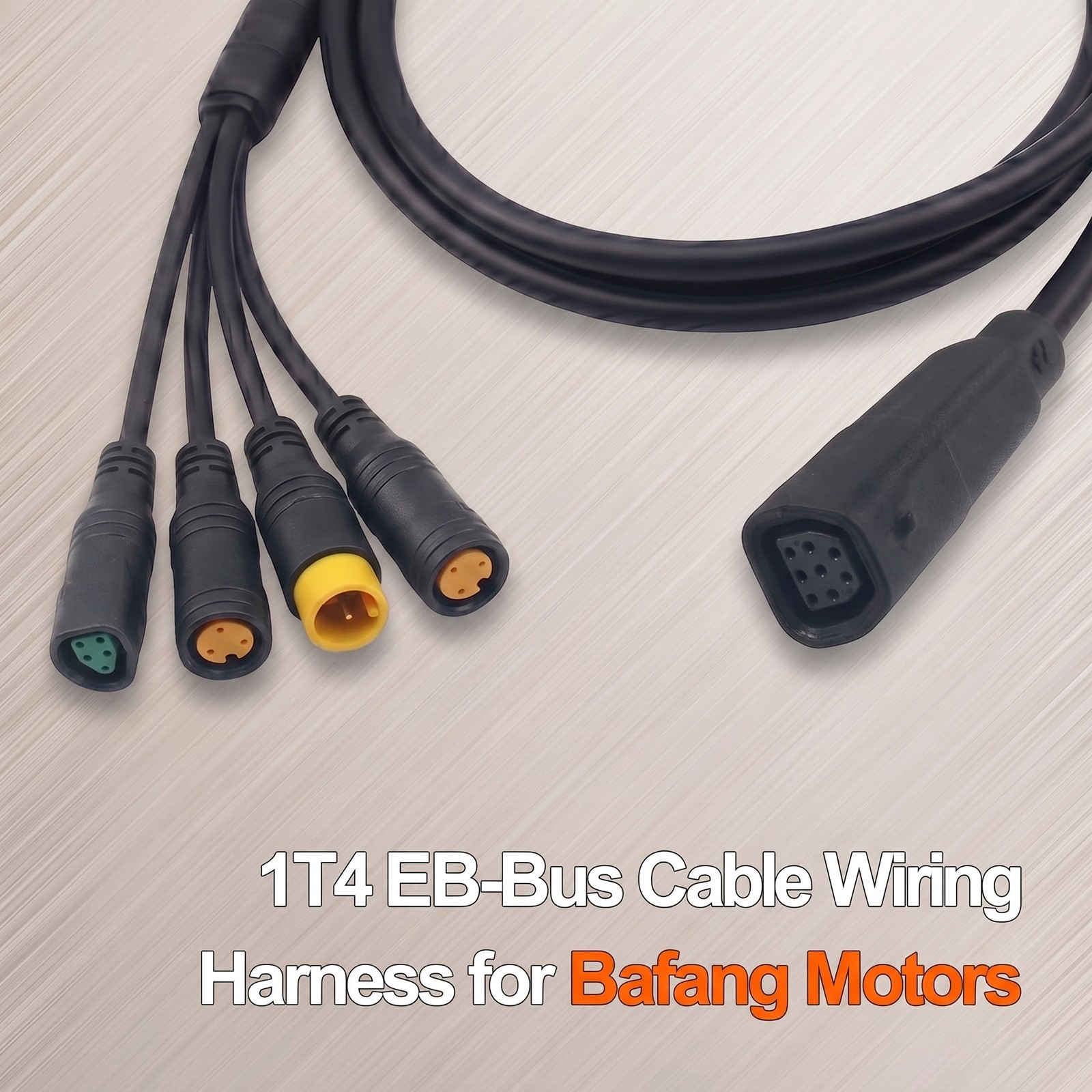 Ebike CAN-BUS 1T4 Wiring Harness Cable for BAFANG BBS01/02B/-HD Mid Motor Kit