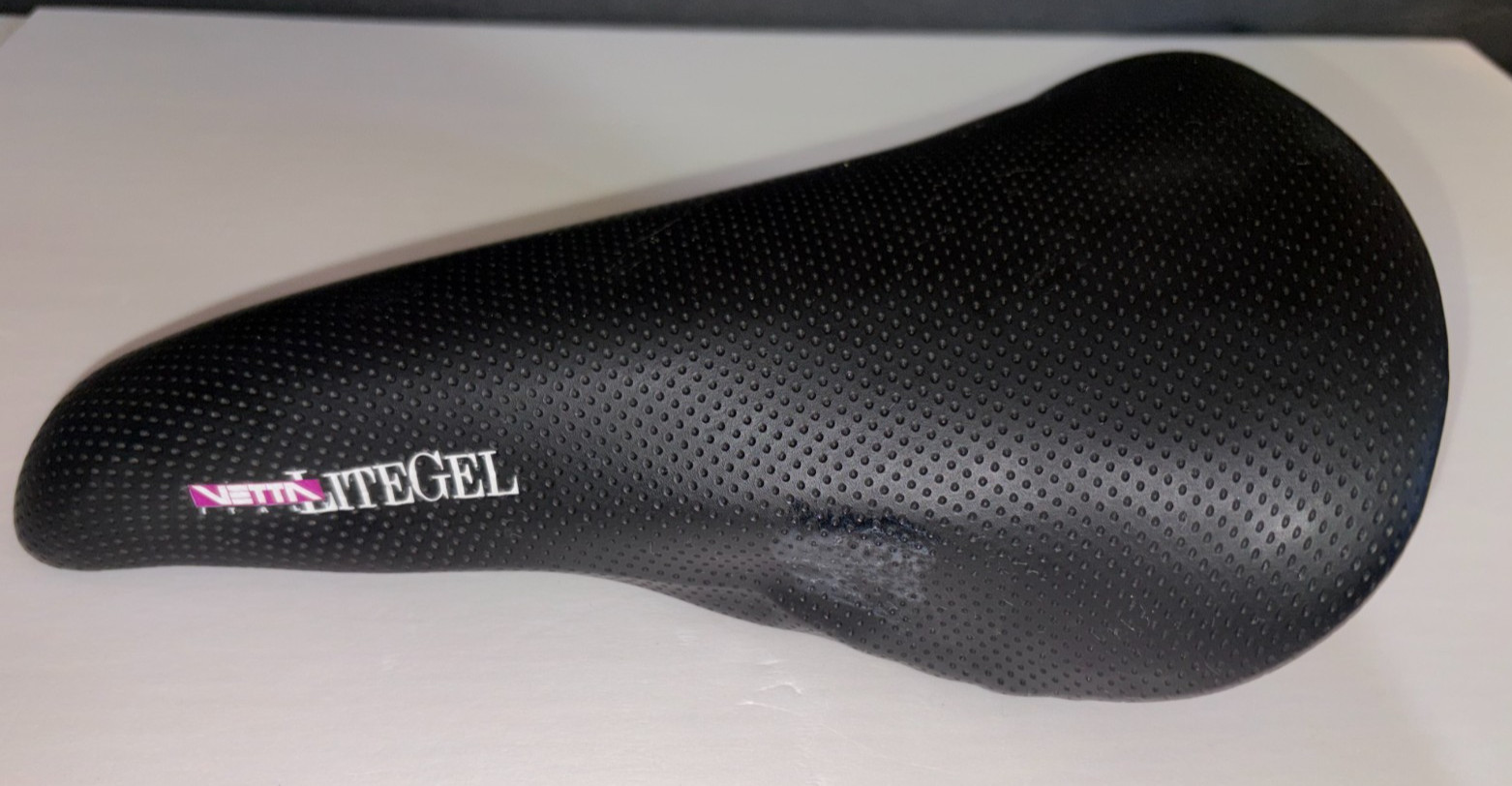 Vintage Vetta Lite Gel Road Bike Saddle Seat Black Made In Italy