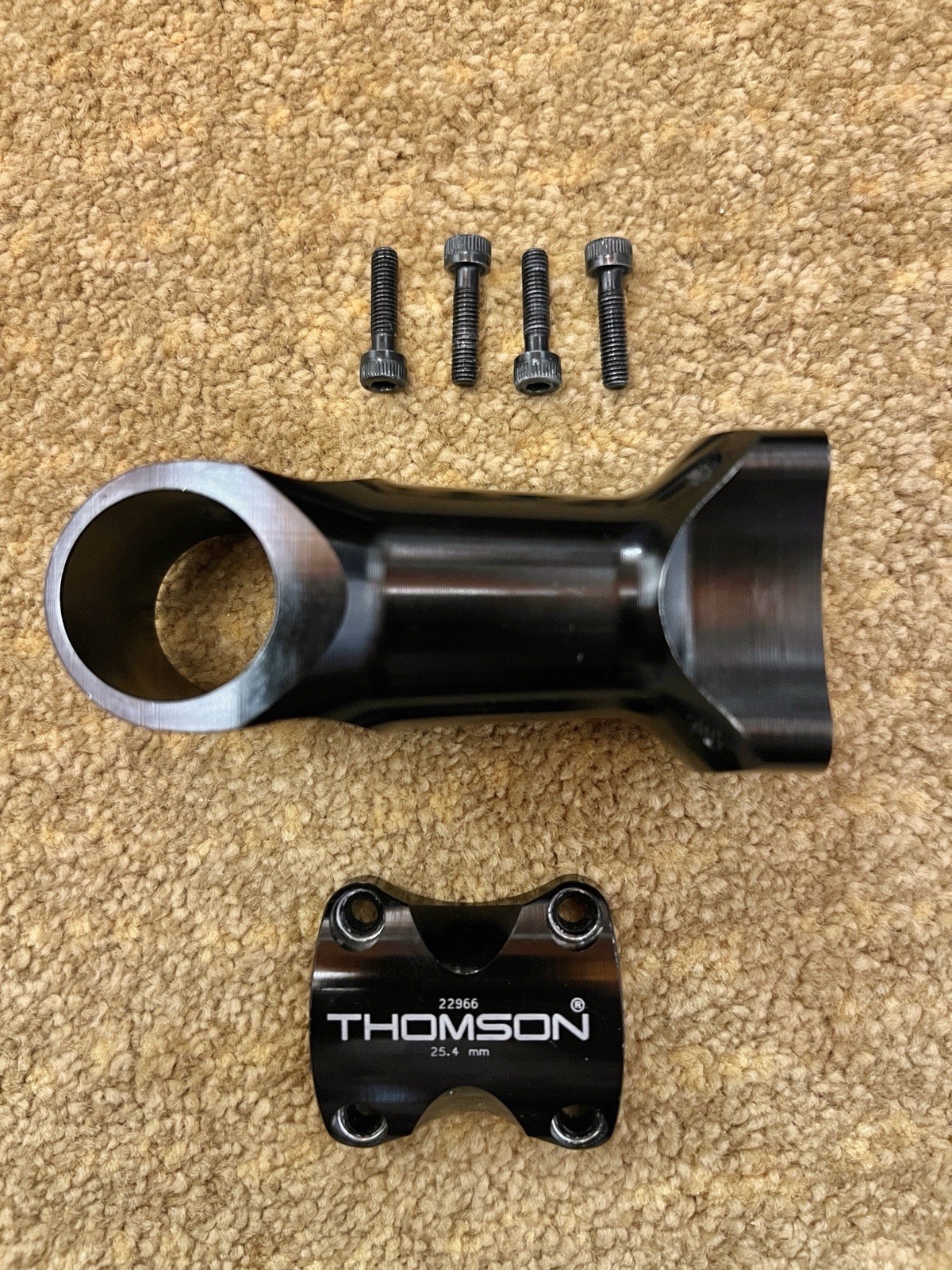 Black Thomson Elite Aluminum 90mm x 25.4mm x 5* x 1-1/8in Treadless Stem SM-E111