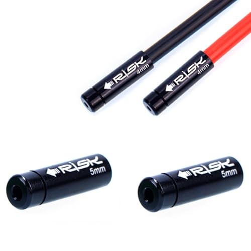 5mm and 4mm Aluminum Alloy Bike Brake Shifter Cable Housing End Caps, Alloy