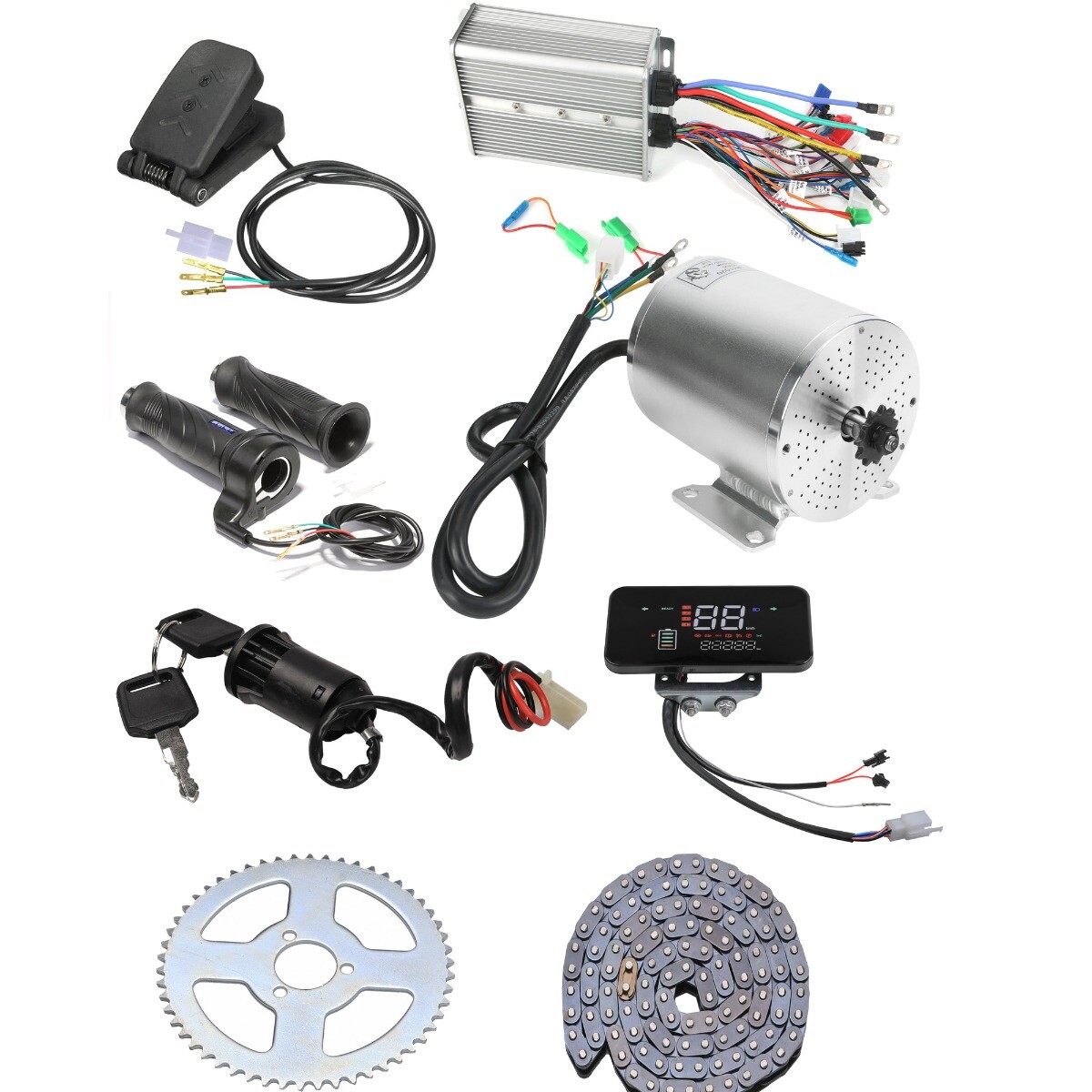 60V 2500W Speed Controller Brushless Electric Motor Kit For Go Kart Scooter ATV