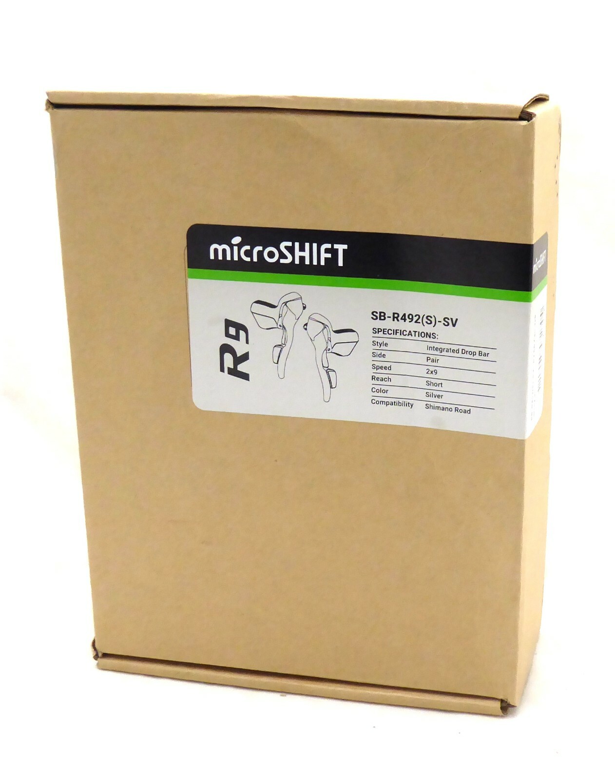 microSHIFT R9 Drop Bar Brake/Shift Lever Set – 2 x 9-Speed, Shimano Compatible