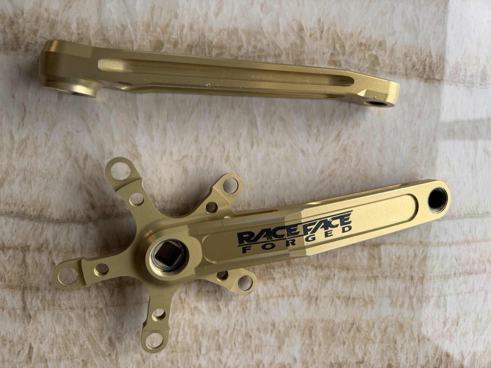 Rare RaceFace Forged GOLD turbine Cranks Vintage 90’s
