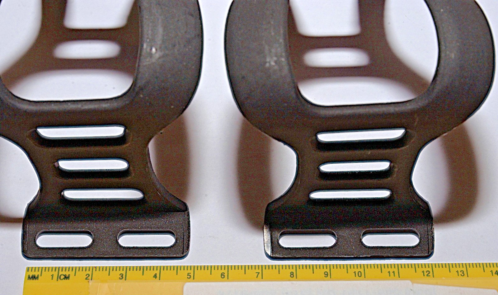 Bike-Street MT-3 Road Mountain Bicycle Pedal TOE CLIPS, Plastic, & 7cm Toe Depth