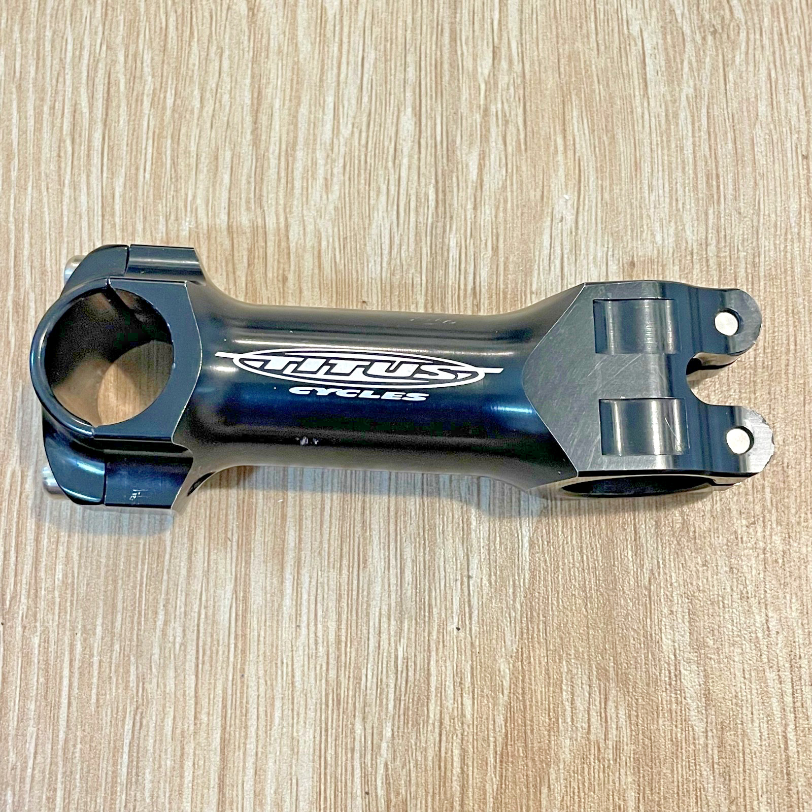 Vintage Titus CNC Mountain Bike Stem 100 1 1/8 Threadless 5 Degree 25.4