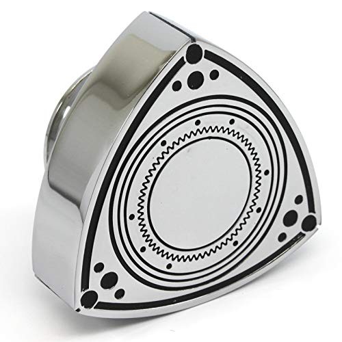 Aluminum Rotor Oil Cap – Chrome/Black – 12A 13B 20B – 55mm wide