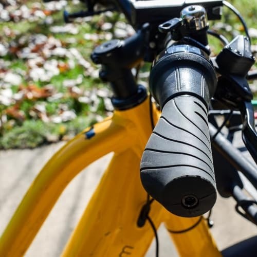 Bicycle Handlebar Grips Ergonomic Recycled 132mm 92mm for Twist Shifters Lock-On