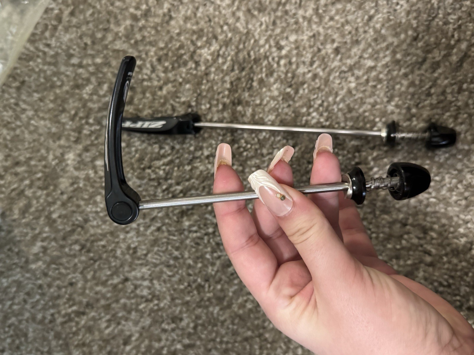 Zipp Quick Release Skewer Set Front 100mm Rear 130mm Black/Silver 2pc
