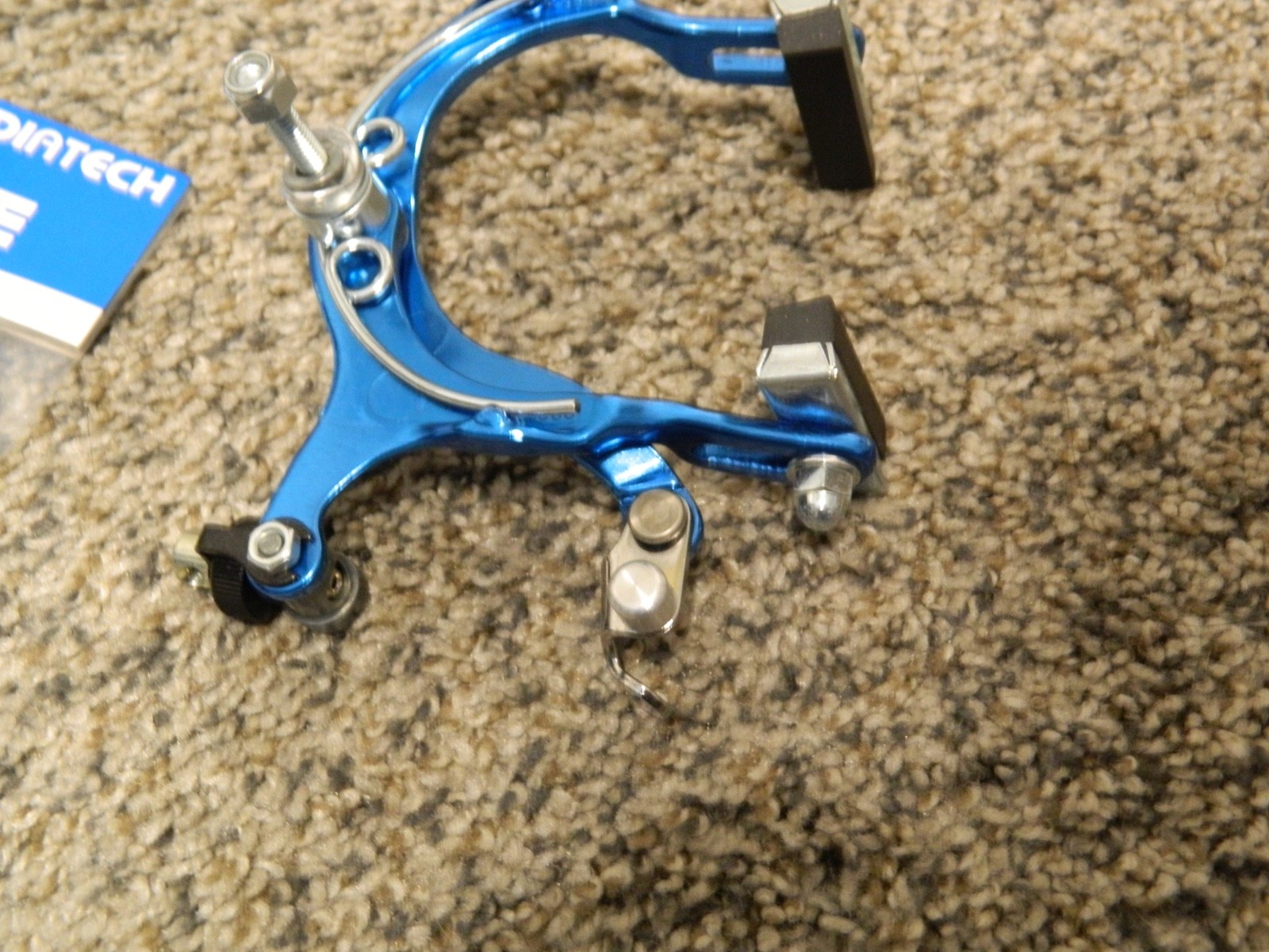 Dia-Compe REAR 883 Nippon BMX brake caliper with right hand brake lever blue