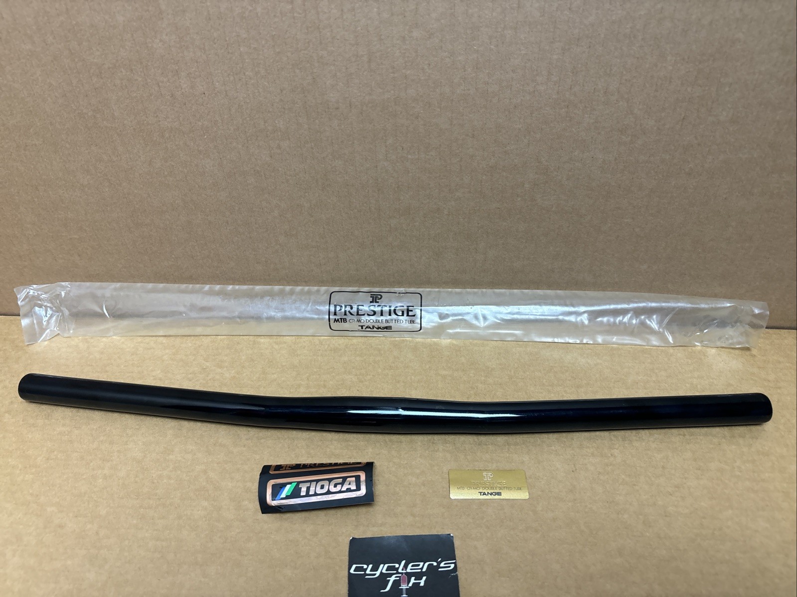 NOS Tange Prestige Tioga Japan 25.4mm CrMo Double Butted Mtb Flat Bar Handlebar