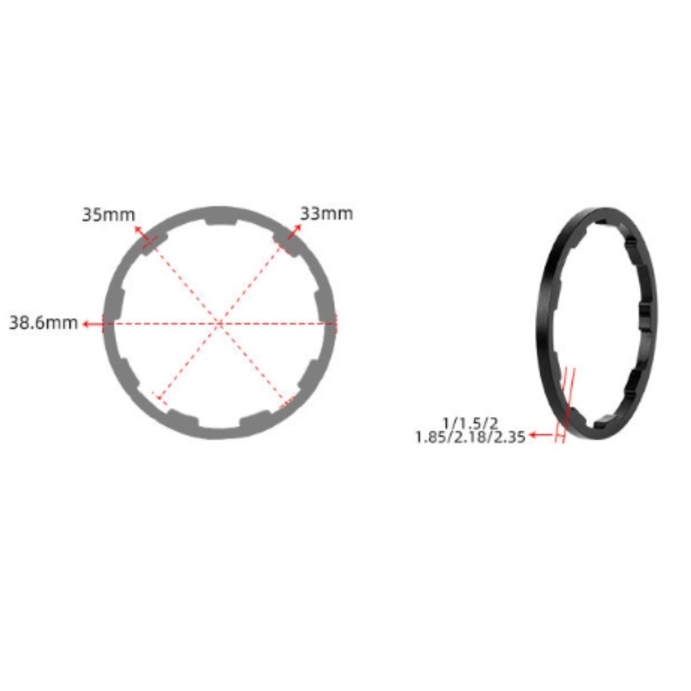 CNC Turned Hub Spacer Set 3.For 86×3.For 86x1cm for Multi Speed Cassette Tuning