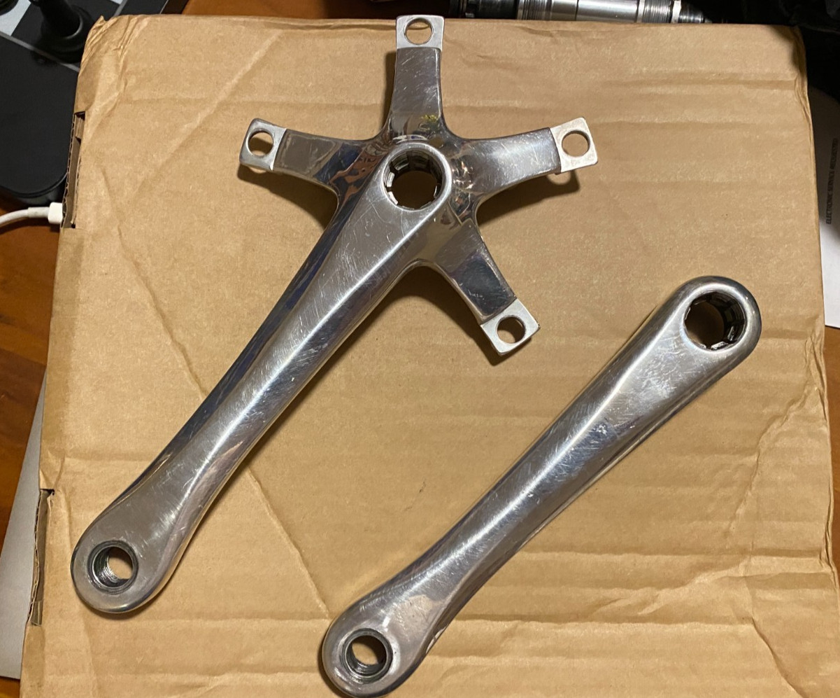 Touring Triple Crank arms with BB 175×130/74 Vintage Made in Japan