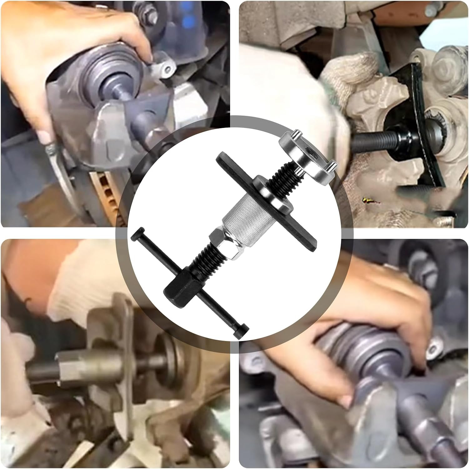 Car Brake Piston Wind Back Tool, 3Pcs/Set Brake Caliper Piston Rewind Tool, Auto