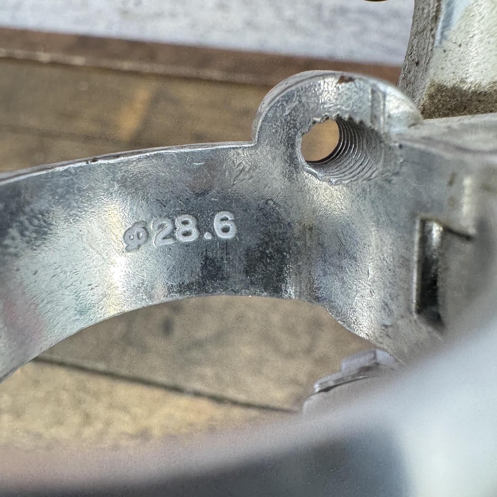 Vintage Suntour ARX Front Derailleur 28.6 Mm Clamp Bottom Pull Japan Silver.
